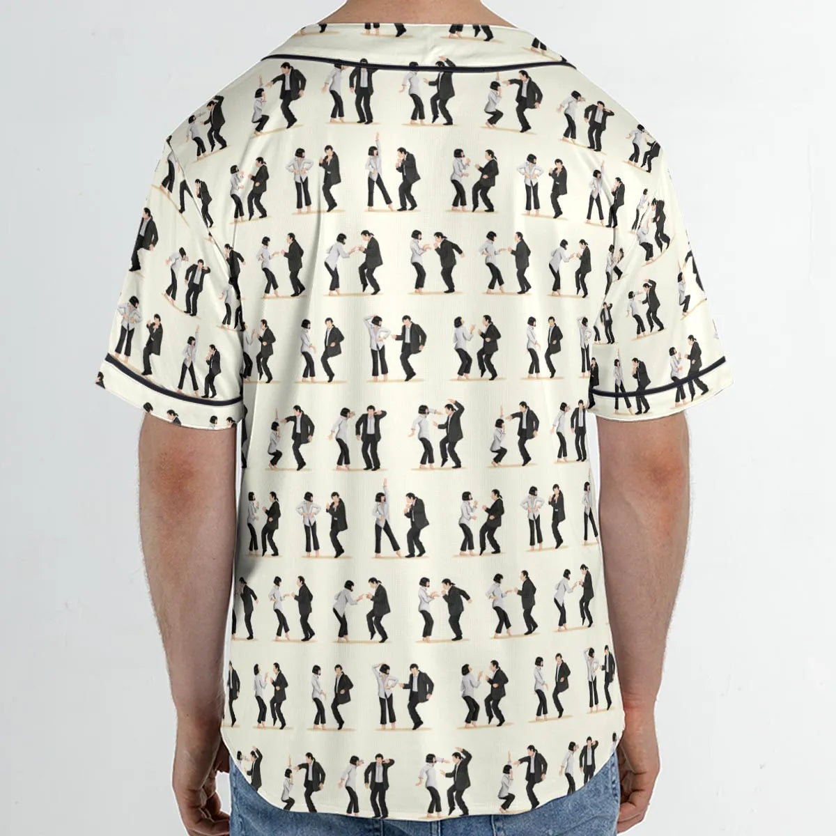 Mia Wallace and Vincent Vega Dance Pulp Fiction Unisex Baseball Jersey
