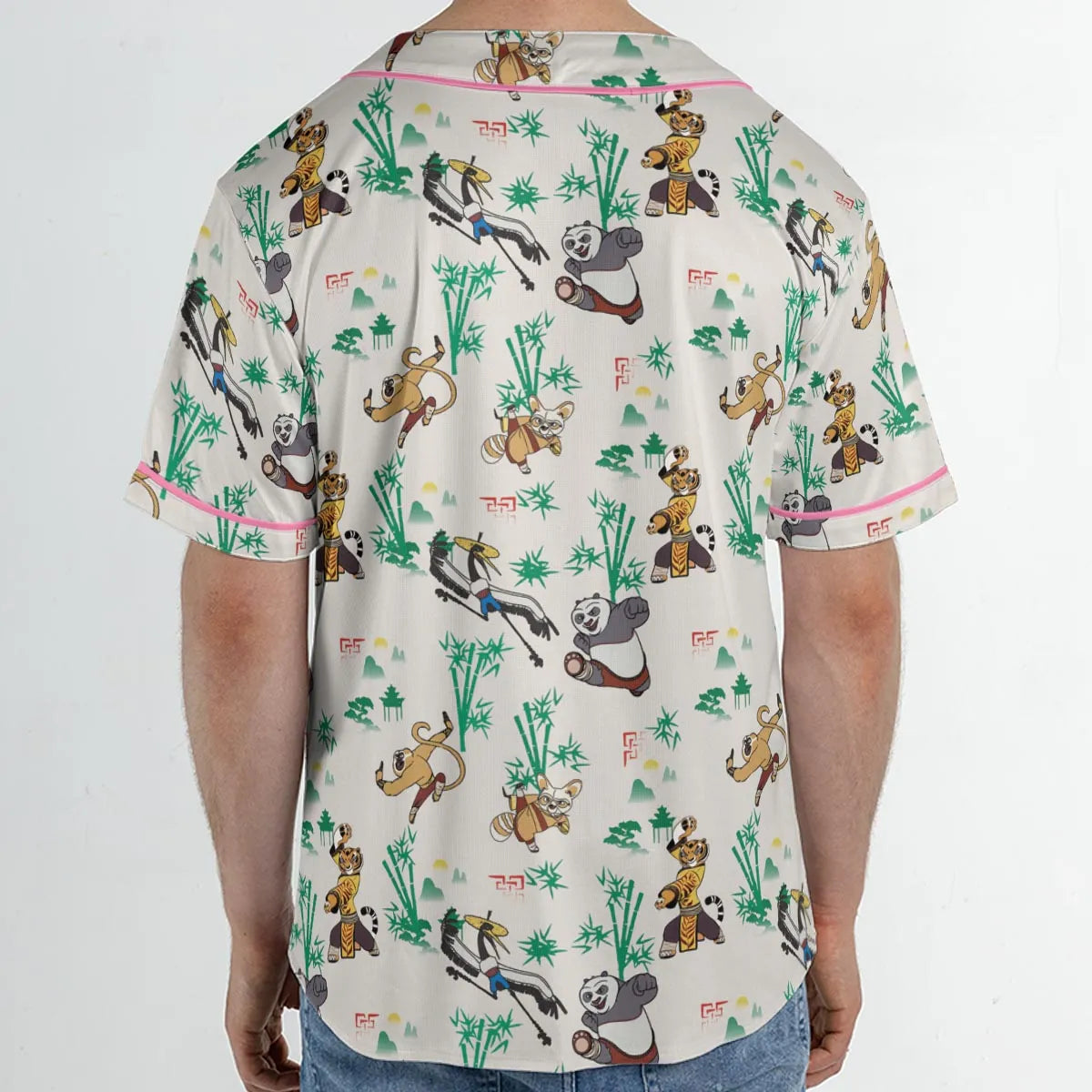 Kung Fu Panda Characters Unisex Baseball Jersey