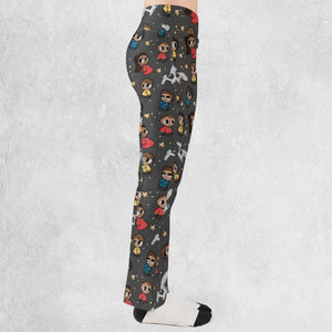 Cute Space Star Trek Flare Leggings