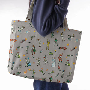 Escape from the Death Star Star Wars Large Tote Bag