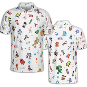 Iconic Video Game Characters AOP Men/Women Polo Shirt