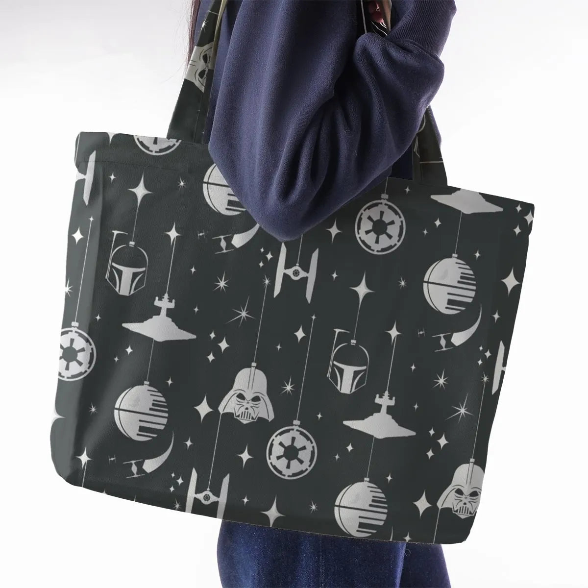 Dark Side Holiday Star Wars Large Tote Bag
