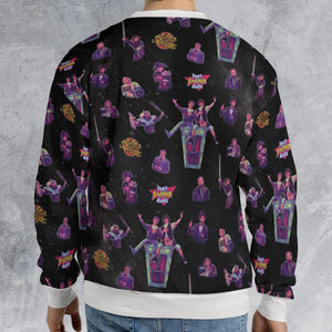 Wyld Stallyns Bill and Ted's Excellent Adventure Character All-over Print Sweatshirt