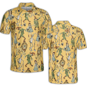 Magic Of Oz Characters Pattern AOP Men/Women Polo Shirt