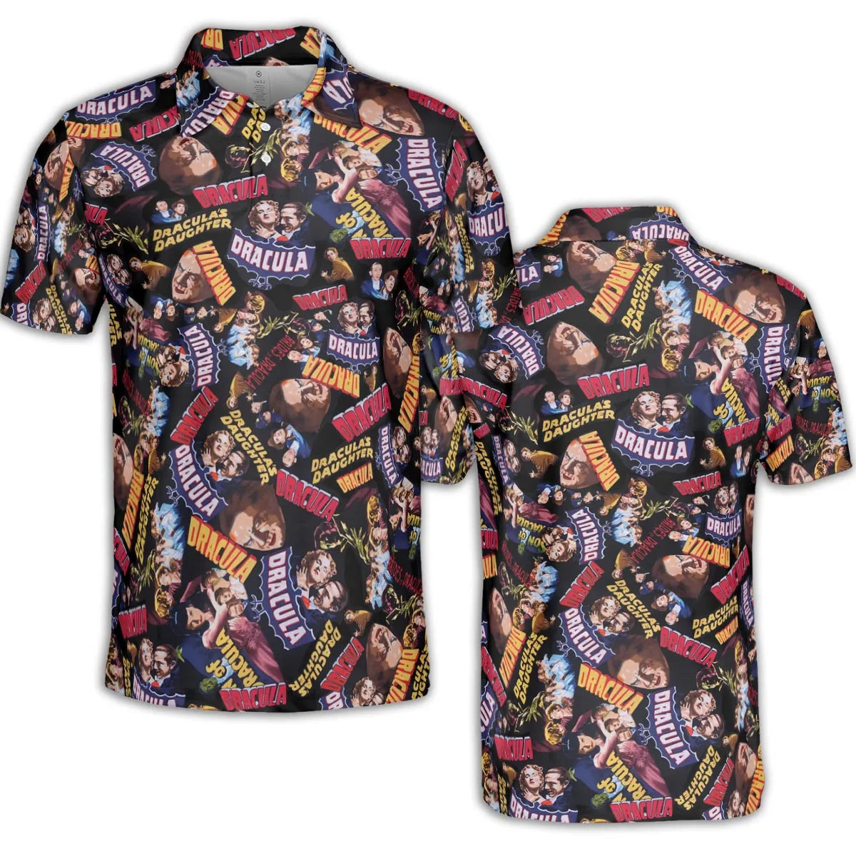 Classic Horror Films AOP Men/Women Polo Shirt