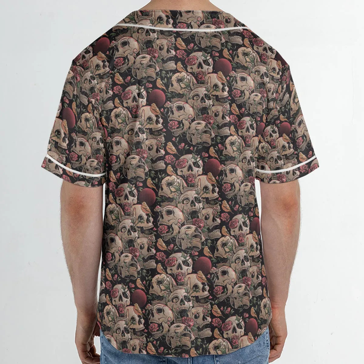 Life Grows Through Death Skull Unisex Baseball Jersey