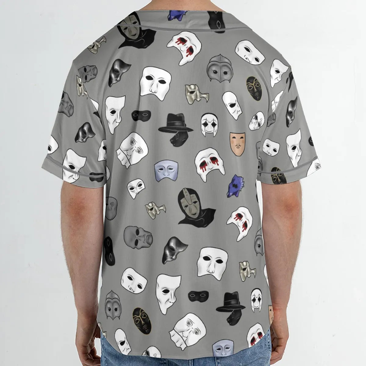 Masks of Phantom of Opera Unisex Baseball Jersey
