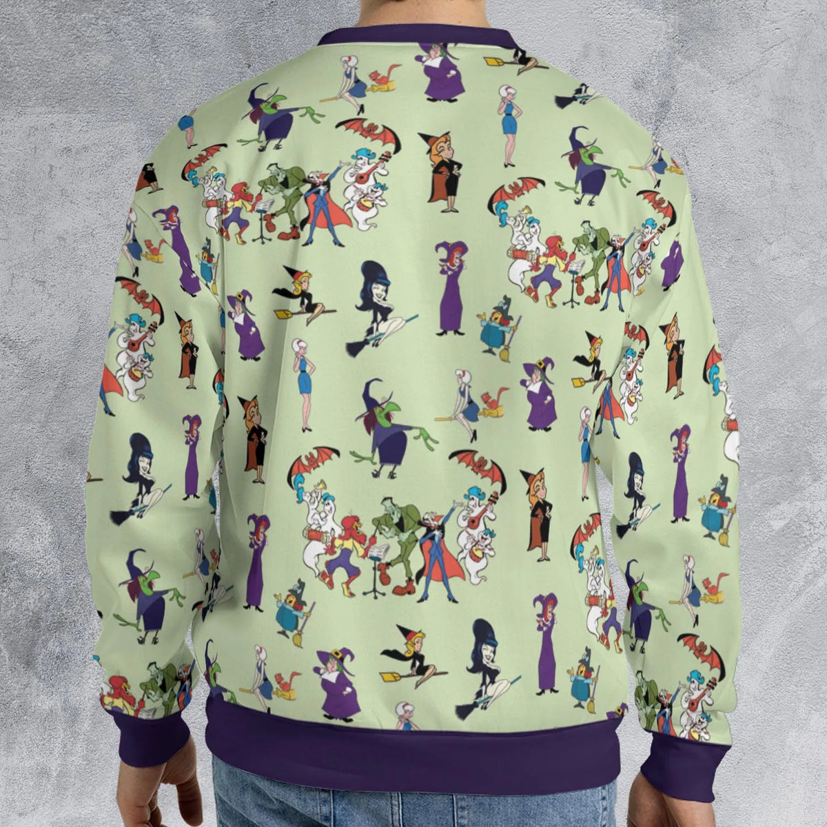 70s Witches Cartoon Characters All-over Print Sweatshirt