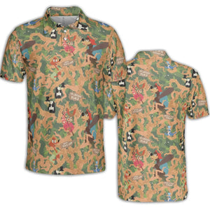Flowing Down Splash Mountain AOP Men/Women Polo Shirt
