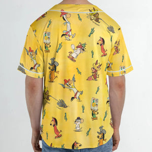 The Quick Draw McGraw Show Characters Unisex Baseball Jersey