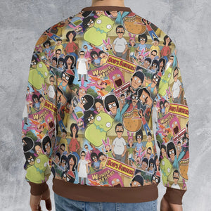 Bob's Burger Wonder Wharf All-over Print Sweatshirt