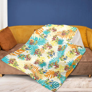 Tropical The Three Caballeros Fleece Blanket