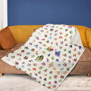 He-Man & Masters Of The Universe Characters Pattern Fleece Blanket