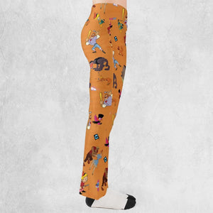 Make Mine Music Characters Flare Leggings
