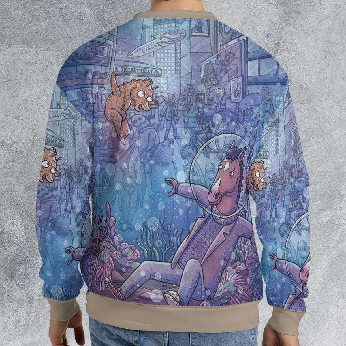 Bojack Horseman All-over Print Sweatshirt