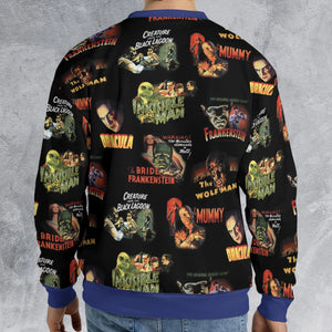 Teaming Monsters All Up Universal Monsters All-over Print Sweatshirt