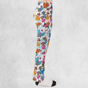 Jaq, Gus, & Sewing Friends Flare Leggings