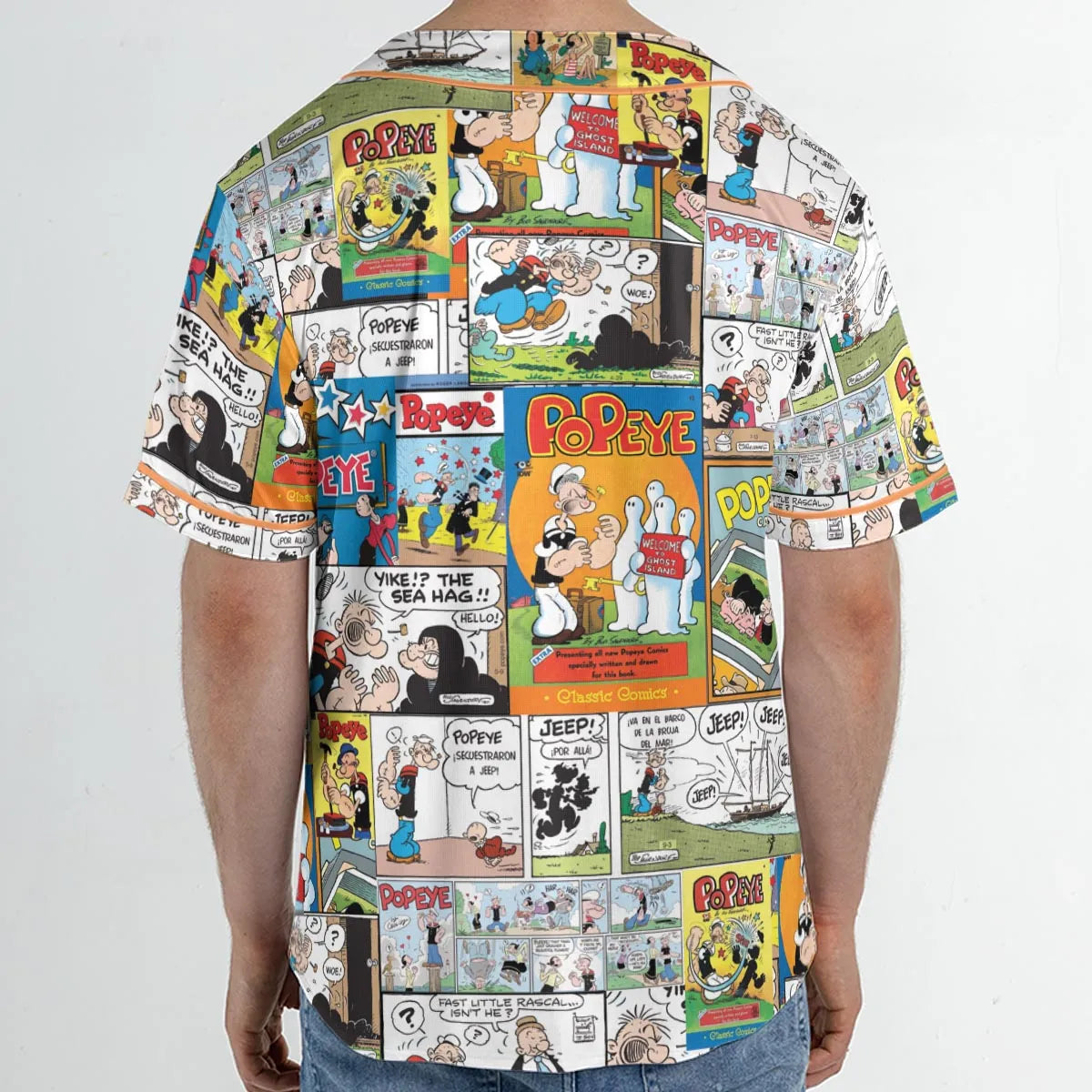 Olive Oyl Popeye Comic Unisex Baseball Jersey