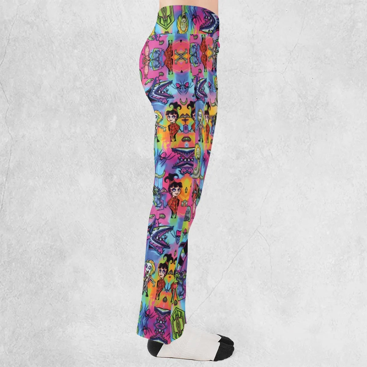Hauntingly Stylish Beetlejuice Flare Leggings