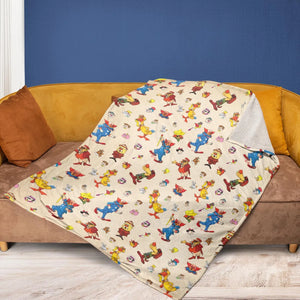 Bozo The Clown And Friends Fleece Blanket