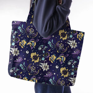 Galaxy Mew Psychic Type Pokemon Large Tote Bag