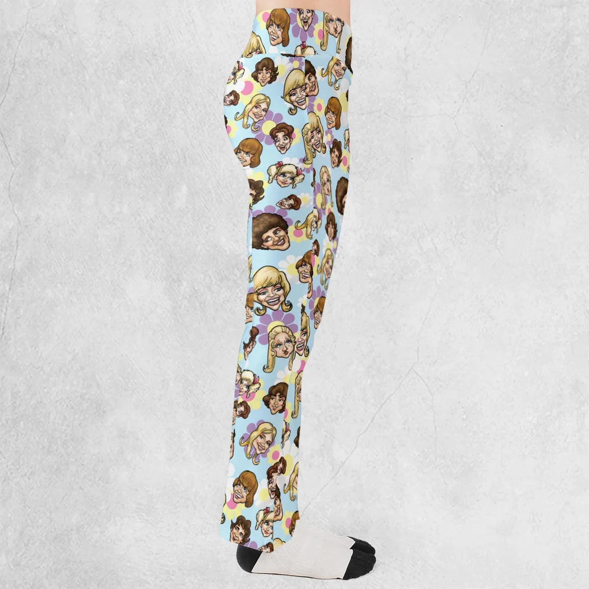 Retro TV The Brady Bunch Characters Flare Leggings