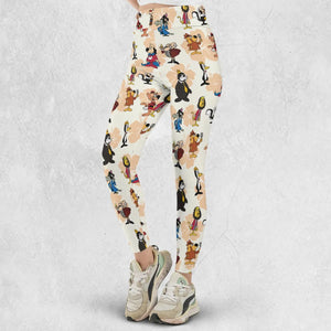 Nostalgia Underdog Characters Legging