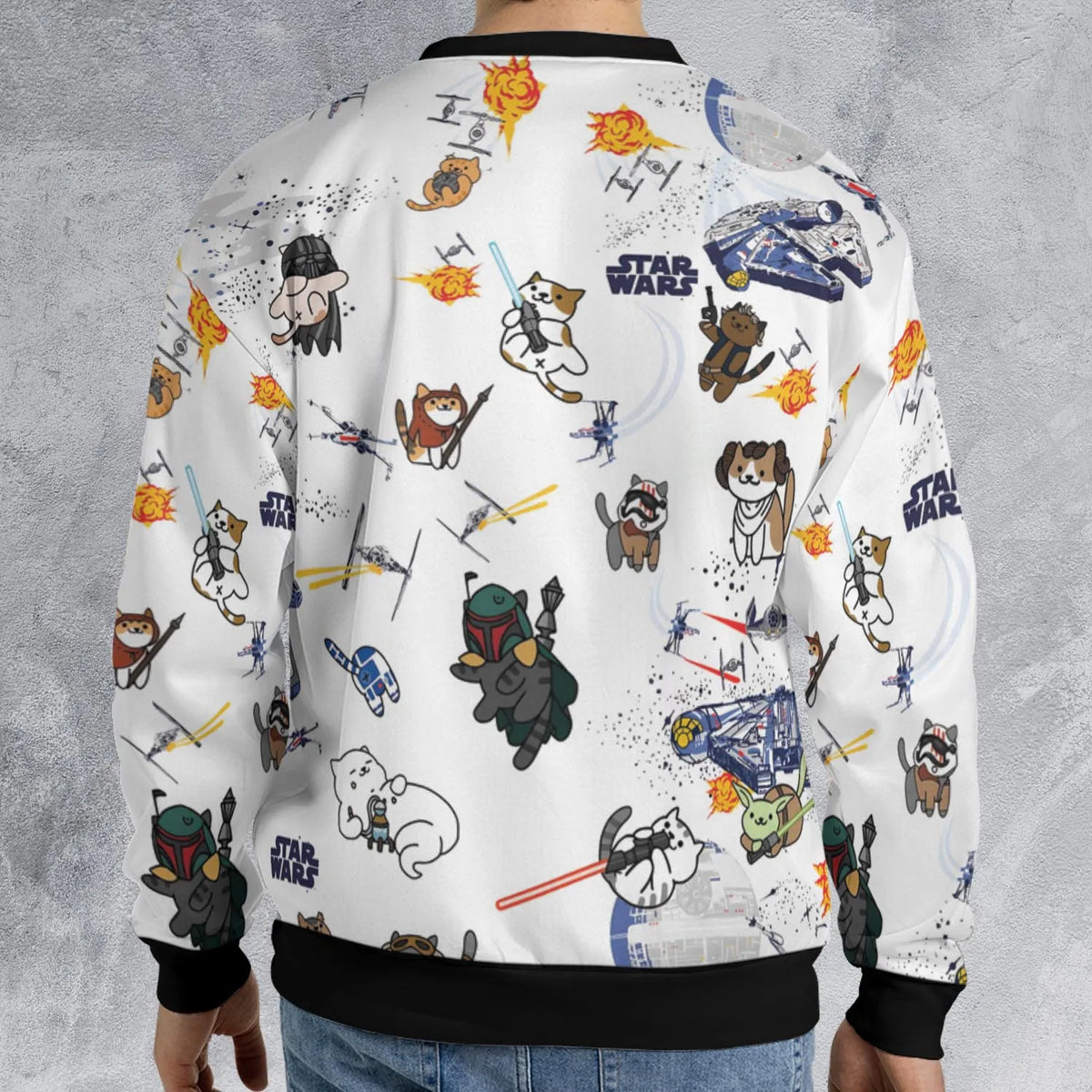 Star Wars Cats All-over Print Sweatshirt