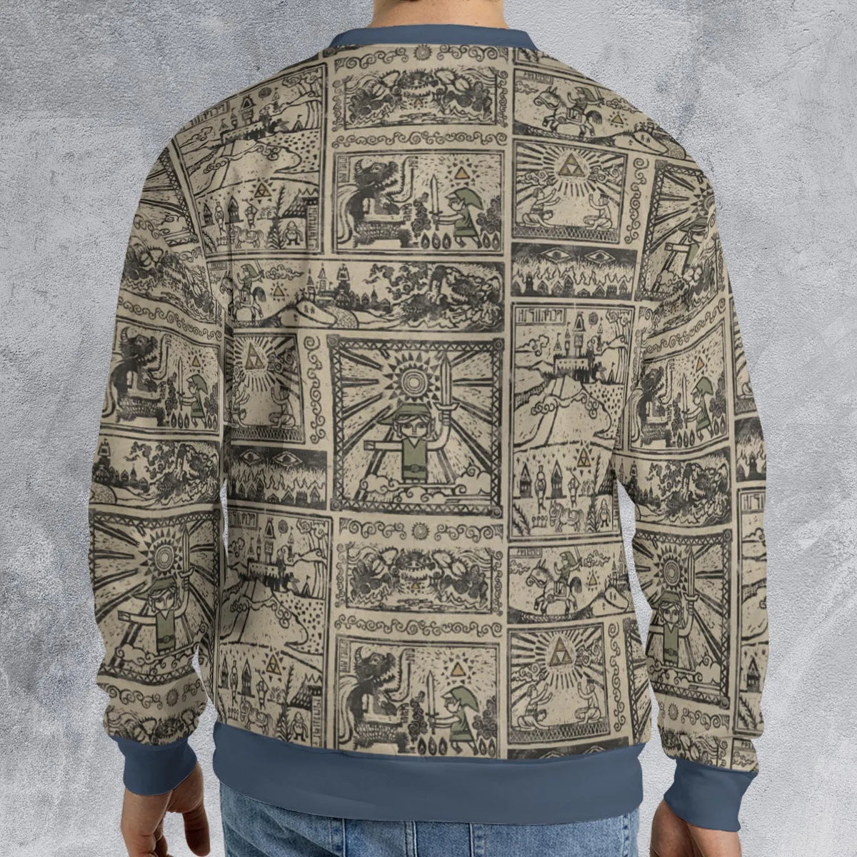 Zelda Story Of The Hero Time Legend All-over Print Sweatshirt