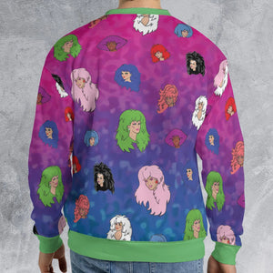 Misfits and Hologram  Jem and the Holograms All-over Print Sweatshirt