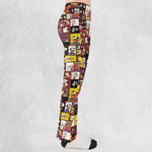 Underdog Cartoon Pattern Flare Leggings