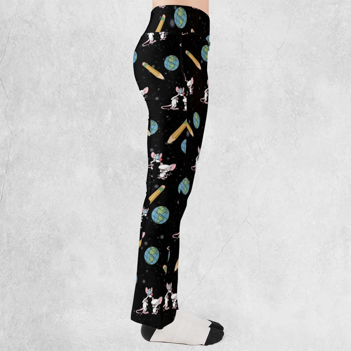 Geek Drip Pinky and The Brain Flare Leggings
