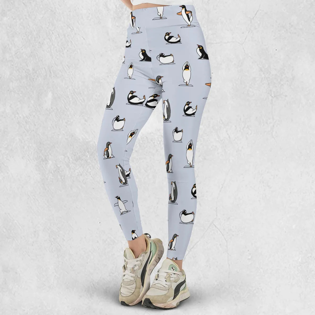 Penguin Yoga Pattern Legging