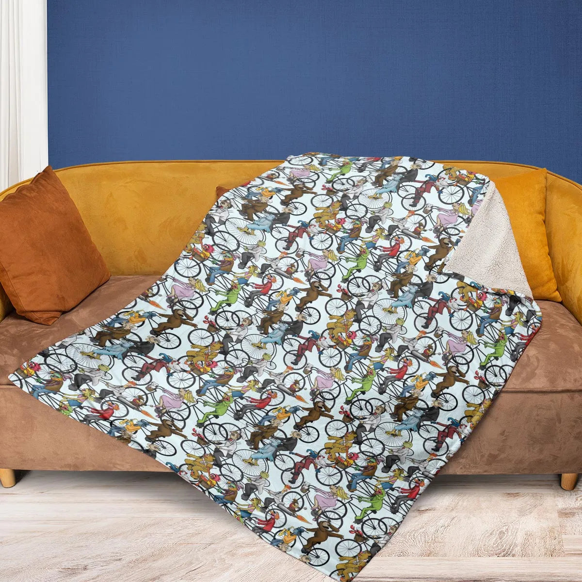 Tour De Muppet The Muppet Movie Fleece Blanket