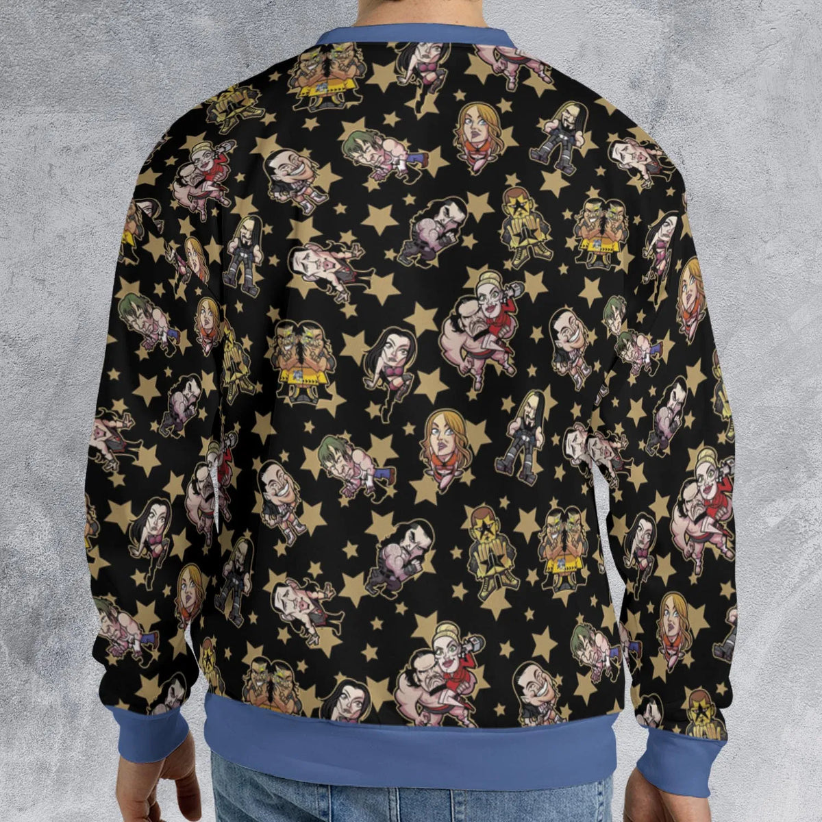 Wrestlers Mini Icons All-over Print Sweatshirt