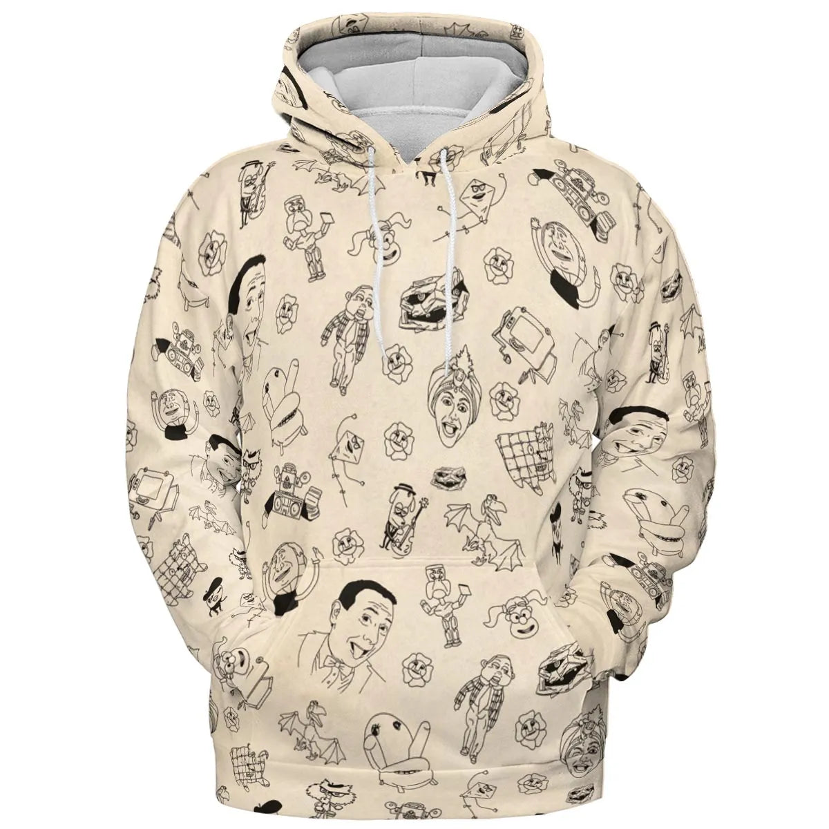 Pee-Wee's Playhouse Characters All-over Print Hoodie
