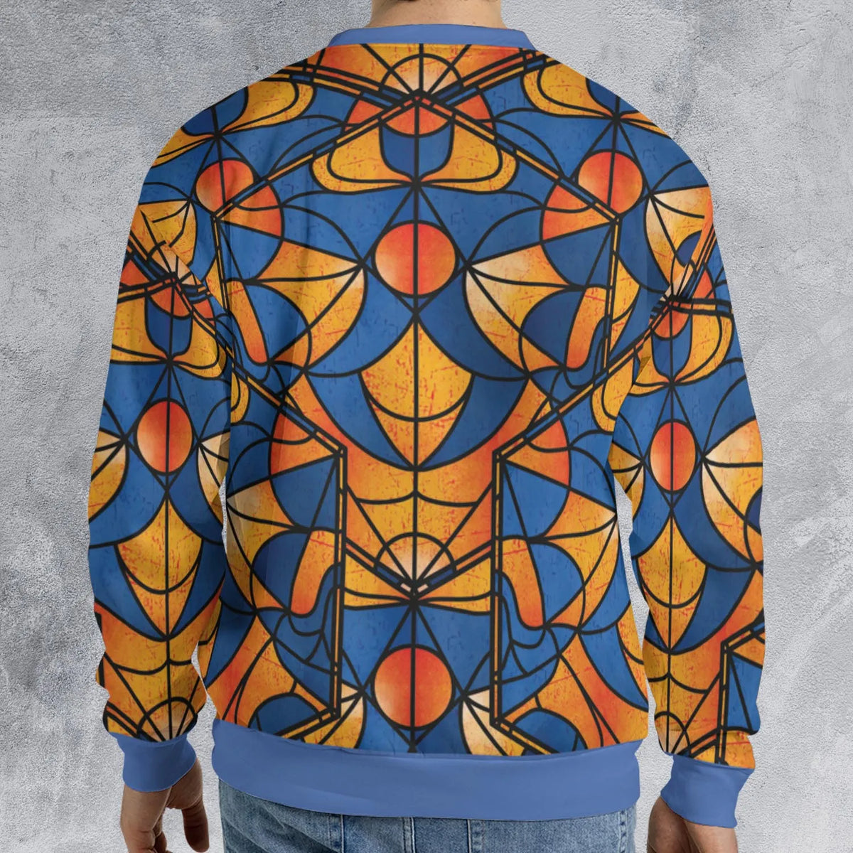 Stained Glass Star Trek All-over Print Sweatshirt
