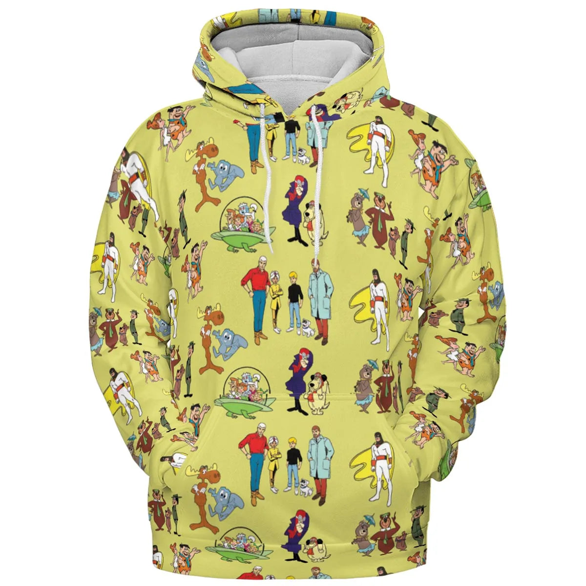60s Cartoon Characters All-over Print Hoodie