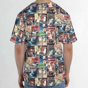 Pioneering '50s Classics Monster Hammer Horror Films Unisex Baseball Jersey