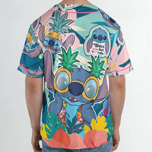 Weird But Cute Stitch Unisex Baseball Jersey