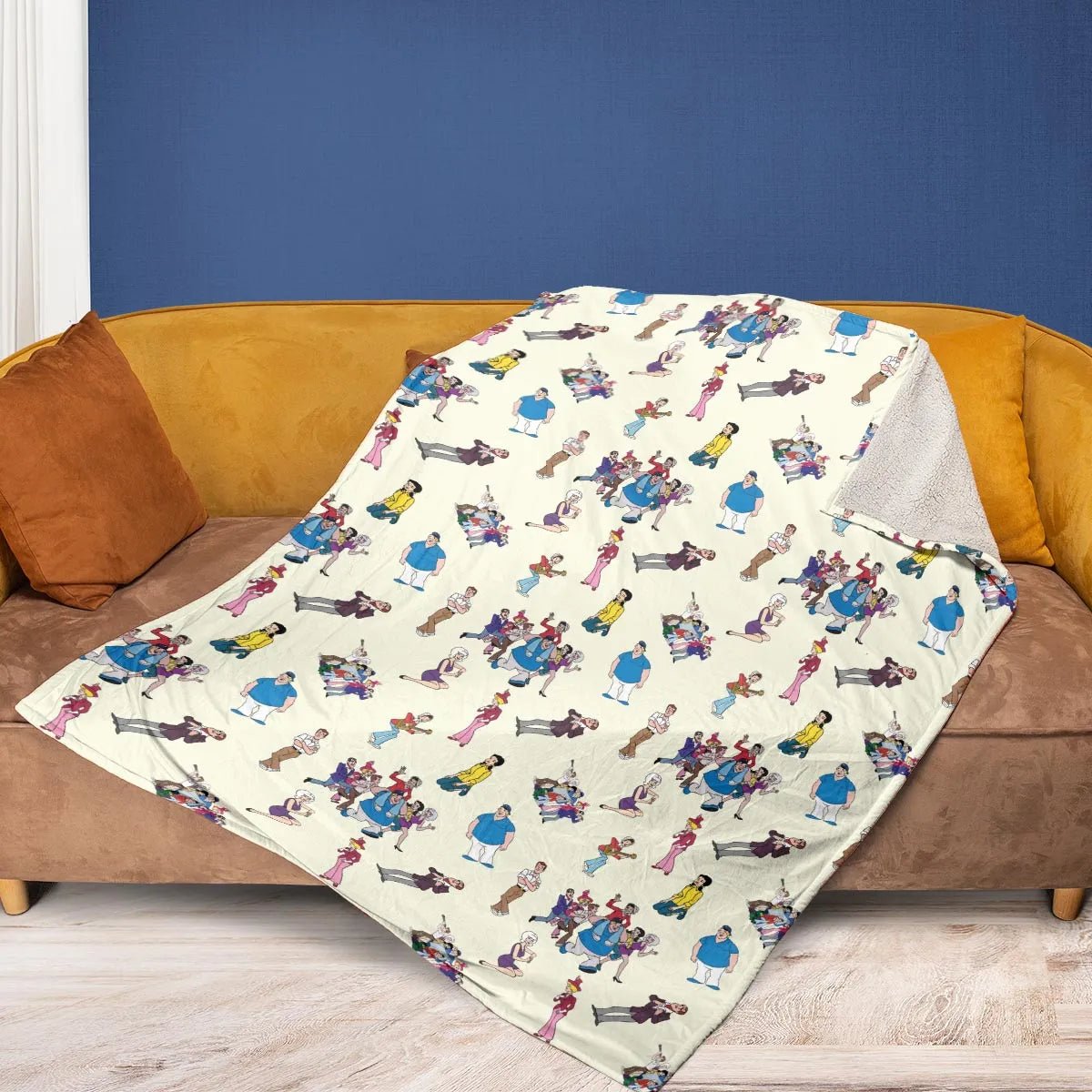 The New Adventures of Gilligan Pattern Fleece Blanket