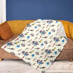 The New Adventures of Gilligan Pattern Fleece Blanket