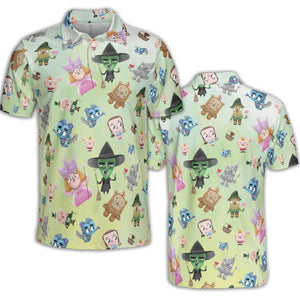 Glinda and Elphaba Meet and Greet AOP Men/Women Polo Shirt