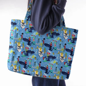 Cruisin' The Galaxy Star Trek Large Tote Bag
