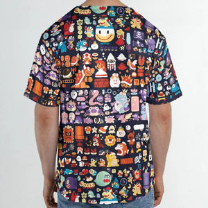 Mario Colors Super Mario Unisex Baseball Jersey