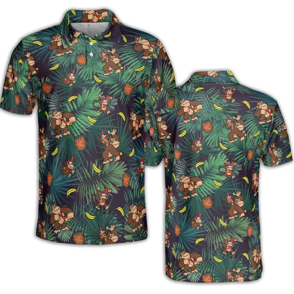 Donkey Kong Nintendo Video Games AOP Men/Women Polo Shirt