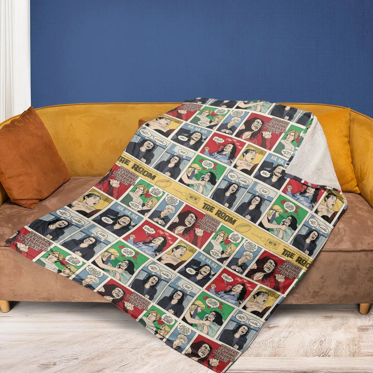 The Room Comic Style Fleece Blanket