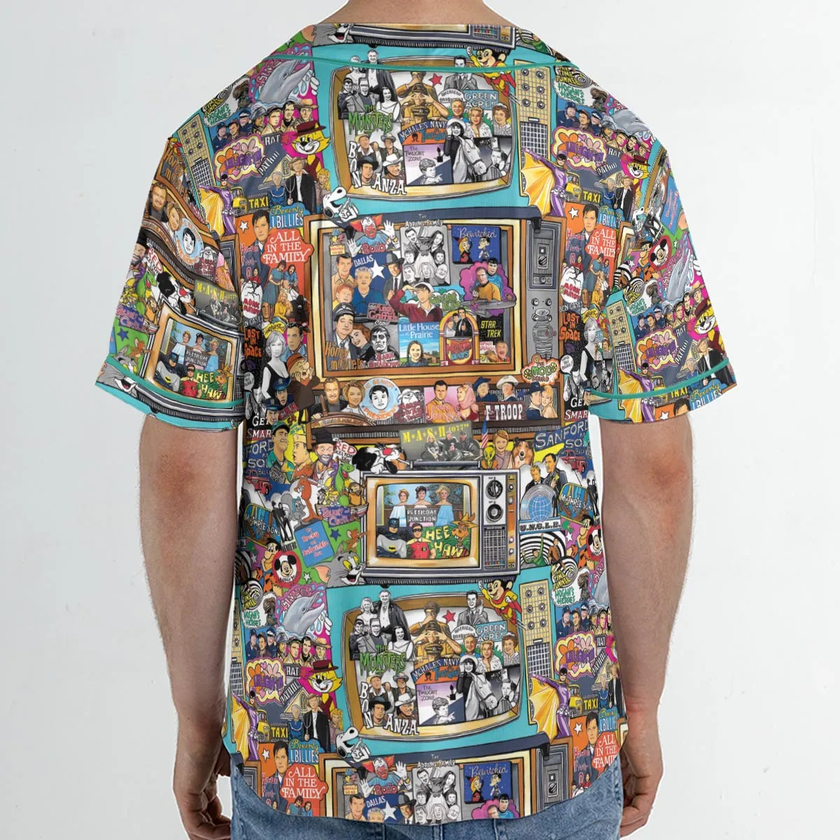 Timeless Memories of TV Unisex Baseball Jersey