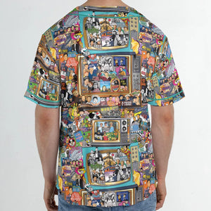 Timeless Memories of TV Unisex Baseball Jersey