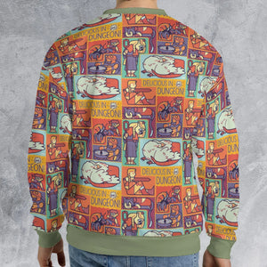 Delicious In Dungeon All-over Print Sweatshirt